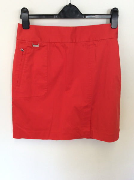 BRAND NEW RALPH LAUREN GOLF CORAL RED SKORTS SIZE 6 UK 10