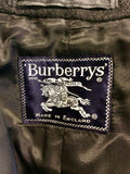 BURBERRY’S CHARCOAL WOOL CLASSIC FORMAL COAT SIZE 38