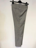 TM LEWIN WOMAN DITA LIGHT GREY WOOL TROUSER SUIT SIZE 10/12