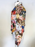 BRAND NEW TED BAKER LORNAH MULTI COLOURED FLORAL & BUTTERFLY PRINT JACKET SIZE 2 UK 10