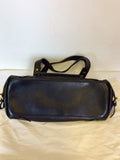 MULBERRY BLACK LEATHER FRONT POSTMAN LOCK POCKET SHOULDER BAG