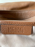 MICHAEL KORS TAN LEATHER LARGE SHOULDER BAG