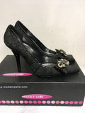 BRAND NEW MODA IN PELLE BLACK JEWEL TRIM HEELS SIZE 6/39