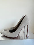 SCHUTZ BEIGE SUEDE HEELS SIZE 5/38