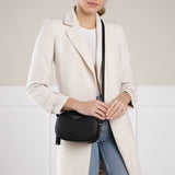 KATE SPADE ANNABEL BLACK LEATHER TASSEL TRIM CROSS BODY/SHOULDER CAMERA BAG