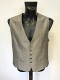 TED BAKER GREY CHECK 3 PIECE COTTON SUIT SIZE 44 /38W/ 30L