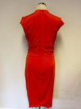 PER UNA SPEZIALE FLAME ORANGE DRESS SIZE 12