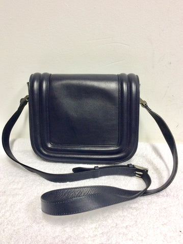 HOBBS DARK BLUE LEATHER SHOULDER/ CROSS BODY BAG