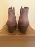 BRAND NEW ASH JALOUSE SUEDE ANKLE BOOT IN STONE SIZE 7/40