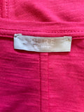 PURE COLLECTION DARK PINK V NECKLINE 3/4 SLEEVE TOP SIZE 10