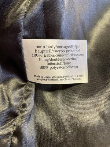 LAURA ASHLEY BROWN SUEDE 3/4 SLEEVE POPPER FASTEN DRESS SIZE 14