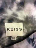 REISS JESSICA GREY PRINT PLEATED MAXI SKIRT SIZE 10