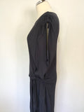 BRAND NEW CHARLI SHAYE DARK BLUE TIE SIDE SHIFT DRESS SIZE 12