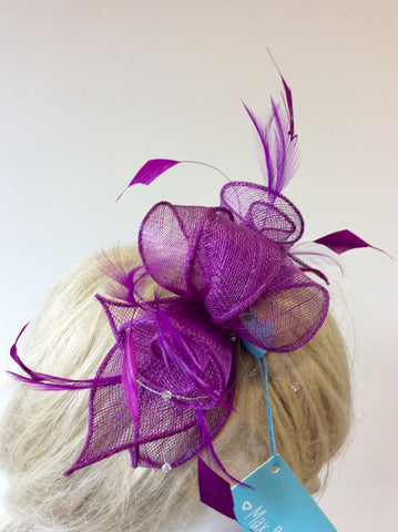 BRAND NEW MAX & ELLIE MAGENTA PINK FASCINATOR ON A HEADBAND