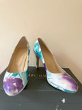 BRAND NEW HOBBS JULIET FLORAL PRINT LEATHER COURT SHOES SIZE 6/39
