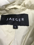 JAEGER IVORY QUILTED LIGHTWEIGHT JACKET SIZE 16