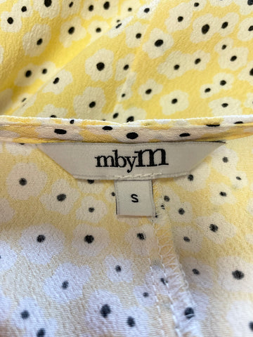 MbyM LEMON DITSY FLORAL PRINT WRAP AROUND MAXI DRESS SIZE S