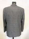 BRAND NEW MARKS & SPENCER LUXURY GREY ALFRED BROWN FINE WORSTED WOOL TAILORED SUIT SIZE 42L