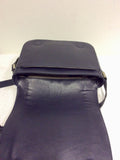 HOBBS DARK BLUE LEATHER SHOULDER/ CROSS BODY BAG