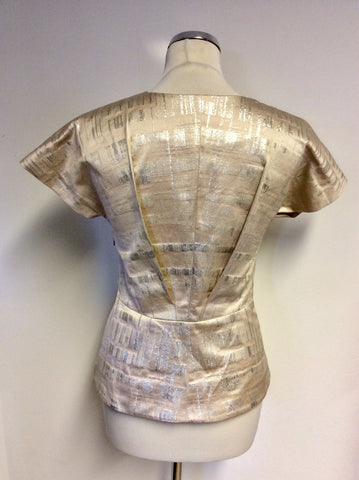 BRAND NEW STILLS BLUSH PINK & SILVER OCCASION TOP SIZE 36 UK 8/10