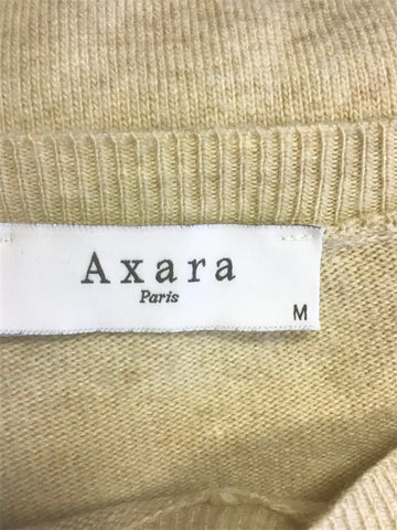 AXARA PARIS BEIGE LONG ASYMETRIC OVERSIZE PONCHO WITH ONE SLEEVE SIZE M