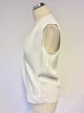 HOBBS INVITATION WHITE V NECKLINE CROSS OVER TOP SIZE 10