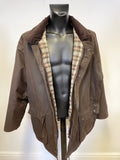 RYDALE COUNTRY CLOTHING BROWN WAX COTTON JACKET SIZE XXL