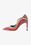 BRAND NEW PAUL SMITH ETTY SWIRL MULTI COLOURED LEATHER HEELS SIZE 4/37