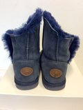 EMU MELBA BLUE SHEEPSKIN ANKLE BOOTS SIZE 3/36