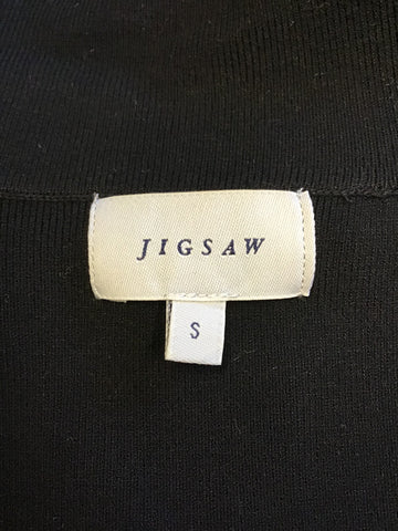 JIGSAW BLACK STRETCH SLEEVELESS JACKET/ GILET SIZE S