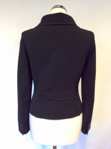 HOBBS BLACK JACKET & TROUSER SUIT SIZE 10
