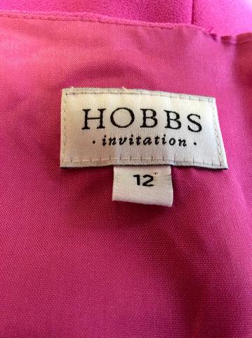 HOBBS INVITATION PINK PENCIL DRESS SIZE 12