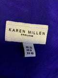 KAREN MILLEN ROYAL BLUE SATIN HALTER NECK SPECIAL OCCASION PENCIL DRESS SIZE 12