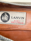 LANVIN PARIS GREY PATENT LEATHER CLASSIC BALLET FLATS SIZE 6/39