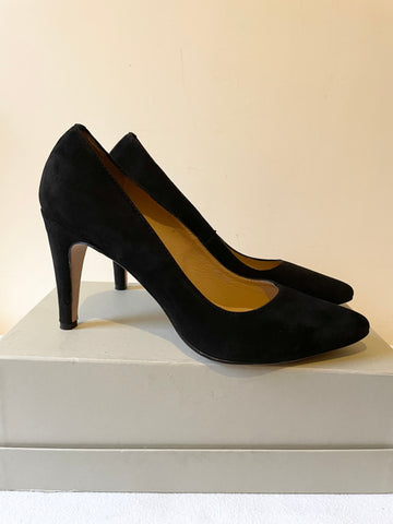 DANIEL BLACK SUEDE LEATHER SOLE HEELS SIZE 7/40