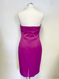 COAST FUSHIA PINK STRAPLESS SPECIAL OCCASION DRESS SIZE 12