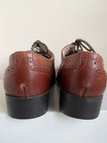 BRAND NEW CLARKS ABINGO TAN BROWN LEATHER LACE UP SHOES SIZE 5.5/38.5
