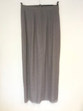 BRAND NEW REISS MANHATTAN GREY METALLIC MAXI SKIRT SIZE 10