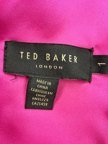 BRAND NEW TED BAKER VALEENA PAISLEY TOUCAN PRINT PENCIL DRESS SIZE 1 UK 8/10