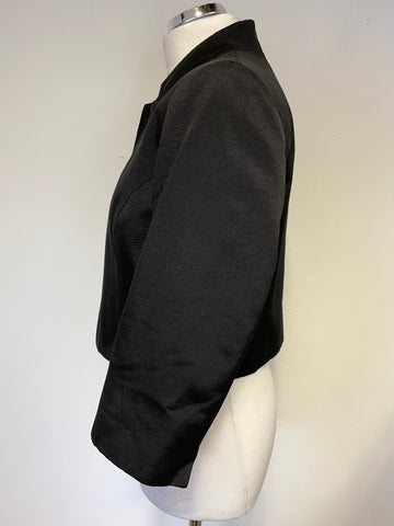THE COLLECTION FOR DEBENHAMS BLACK SHORT 3/4 SLEEVE OCCASION JACKET SIZE 16