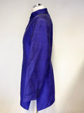 WINDSMOOR 100% SILK PURPLE MID LENGTH SPECIAL OCCASION JACKET SIZE 16