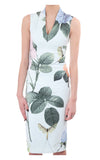 BRAND NEW TED BAKER RAVINA ROSE PRINT MINT GREEN MIDI PENCIL DRESS SIZE 3 UK 12/14