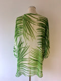 LENNY NIEMEYER GREEN & WHITE PRINT SWIMSUIT & COVER UP SIZE P/S