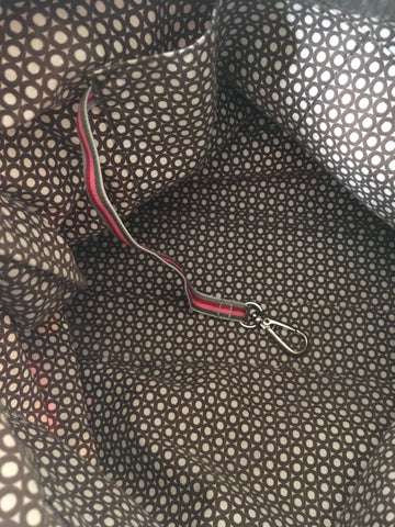 ORLA KIERLY BROWN & MULTI COLOURED PRINT CROSS BODY/ SHOULDER BAG