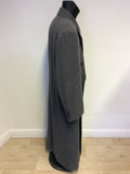 COXMOORE GREY WOOL & CASHMERE BLEND LONG COAT SIZE 42 BUT FIT LARGER