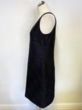 JOSEPH RIBKOFF BLACK SLEEVELESS BODYCON DRESS SIZE 16