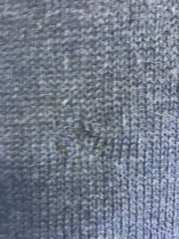 PERUVIAN CONNECTION BLUE 100% ROYAL ALPACA BLUE BUTTON NECK LONG SLEEVE JUMPER SIZE L