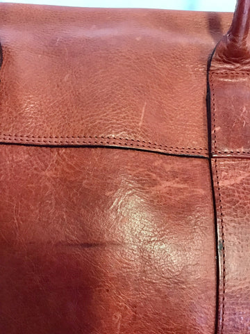 MULBERRY BAYSWATER LARGE TERRACOTTA RED LEATHER TOTE BAG