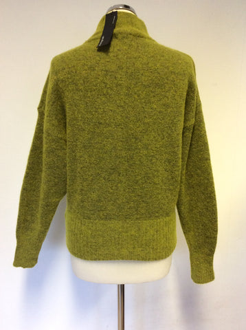 BRAND NEW MARKS & SPENCER AUTOGRAPH WINTER LIME GREEN JUMPER SIZE 8