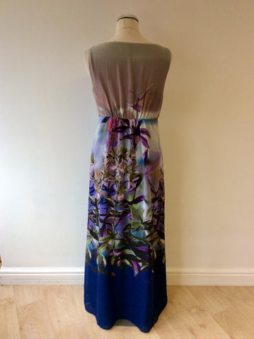 LAURA ASHLEY FLORAL PRINT LONG MAXI DRESS SIZE 12